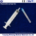 3 Parts Medical Disposable Plastic Syringe with Needle (5ml)